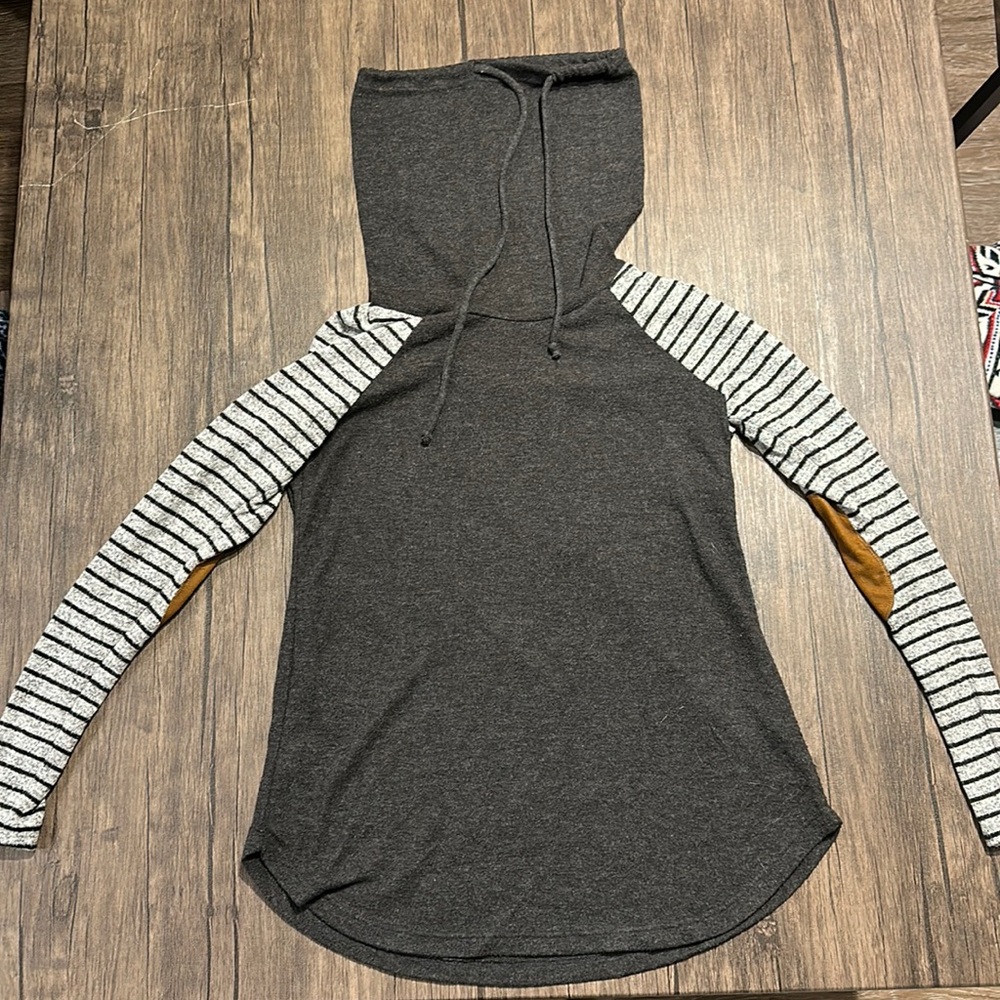 Pink Clover XS Grey Striped Longsleeve
